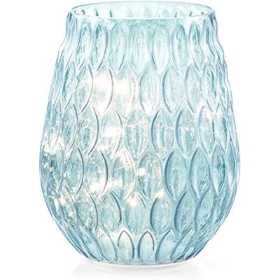 Ameliahome - Lamion Madrid - Blu - 14x19 - Lampada decorativa Ameliahome - Lamion Madrid - Blu - 14x19 - Lampada decorativa