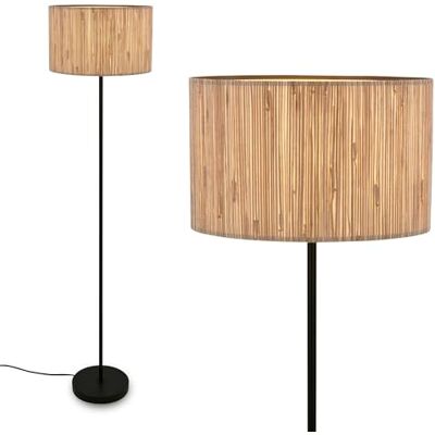 Briloner - Lampada da terra Slama - Paralume in alghe marine - Stile boho - E27 - Naturale - Ø35x161cm Briloner - Lampada da terra Slama - Paralume in alghe marine - Stile boho - E27 - Naturale - Ø35x161cm