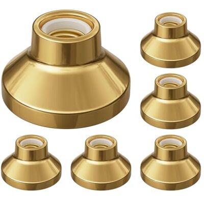 ledscom.de 6 lampade da soffitto/portalampada ELEKTRA, porcellana, oro lucido, 1x E27 max. 300 W ledscom.de 6 lampade da soffitto/portalampada ELEKTRA, porcellana, oro lucido, 1x E27 max. 300 W