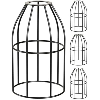 ledscom.de Paralume a gabbia quadruplo, nero, Ø 122 mm ledscom.de Paralume a gabbia quadruplo, nero, Ø 122 mm