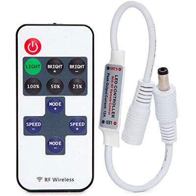 Greenice Dimmer Mini Striscia LED Telecomando 5-24VDC ► 30/144W Greenice Dimmer Mini Striscia LED Telecomando 5-24VDC ► 30/144W