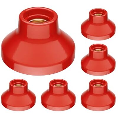 ledscom.de 6 lampade da soffitto/portalampada ELEKTRA, porcellana, rosso lucido, 1x E27 max. 300 W ledscom.de 6 lampade da soffitto/portalampada ELEKTRA, porcellana, rosso lucido, 1x E27 max. 300 W