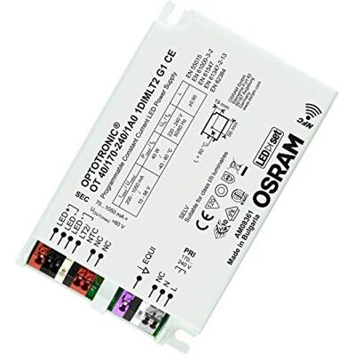 OSRAM alimentatore elettronico, OT 1DIM NFC IP20 Outdoor, Alimentatore elettronico LED CC DIM, OT40/170-240/1A0 1DIMLT2 G1 CE OSRAM alimentatore elettronico, OT 1DIM NFC IP20 Outdoor, Alimentatore elettronico LED CC DIM, OT40/170-240/1A0 1DIMLT2 G1 CE