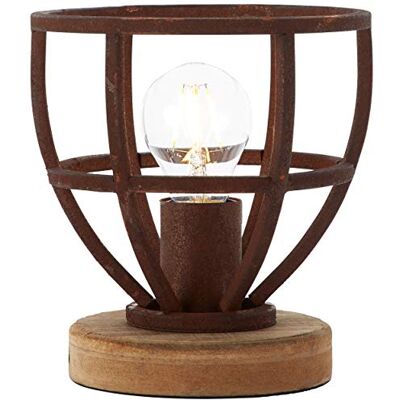 Brilliant Lampada da tavolo in stile vintage – Lampada decorativa da tavolo – certificata FSC – con interruttore intermedio in metallo e legno – Ø 18 cm Brilliant Lampada da tavolo in stile vintage – Lampada decorativa da tavolo – certificata FSC – con interruttore intermedio in metallo e legno – Ø 18 cm