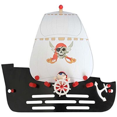 Luce da Parete Nave Pirata Elobra - Fatta a Mano, E14, 48cm Luce da Parete Nave Pirata Elobra - Fatta a Mano, E14, 48cm
