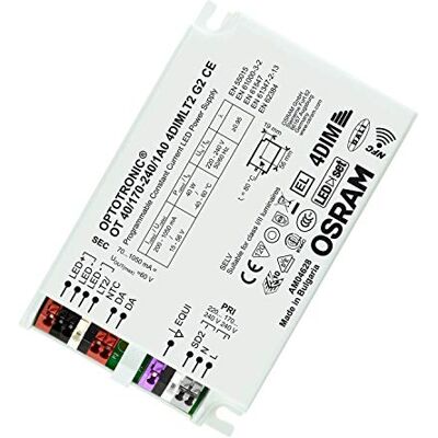 OSRAM alimentatore elettronico, OT 4DIM IP20 Outdoor, Alimentatore elettronico LED CC DIM 4DIM/DALI, OT40/170-240/1A0 4DIMLT2 G2 CE OSRAM alimentatore elettronico, OT 4DIM IP20 Outdoor, Alimentatore elettronico LED CC DIM 4DIM/DALI, OT40/170-240/1A0 4DIMLT2 G2 CE