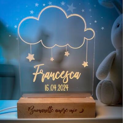 Pixel Artigiani Digitali PIXEL® Lampada personalizzata con nome incisa 3d Luce notturna bambino bambina bambini neonato Idea regalo nascita bimbo bimba battesimo Regalo Natale neonati Personalizzato cameretta (Nuvola) Pixel Artigiani Digitali PIXEL® Lampada personalizzata con nome incisa 3d Luce notturna bambino bambina bambini neonato Idea regalo nascita bimbo bimba battesimo Regalo Natale neonati Personalizzato cameretta (Nuvola)