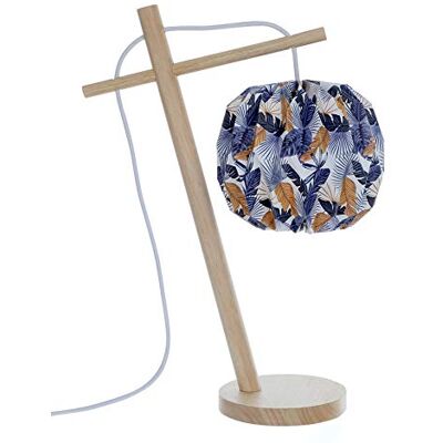 LUSSIOL lampada da tavolo e comodino, Legno, Blu, Giallo LUSSIOL lampada da tavolo e comodino, Legno, Blu, Giallo
