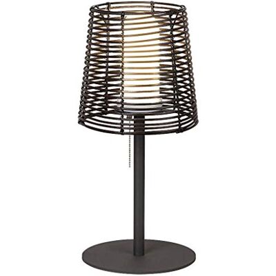 rabalux a + + to e, esterno lampada da tavolo Knoxville, Metallo, E27, Nero/Marrone, 25 x 25 x 51 cm rabalux a + + to e, esterno lampada da tavolo Knoxville, Metallo, E27, Nero/Marrone, 25 x 25 x 51 cm