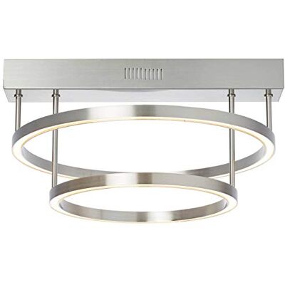 Brilliant Tunar Plafoniera decorativa in alluminio, 30 W, colore: Nichel Brilliant Tunar Plafoniera decorativa in alluminio, 30 W, colore: Nichel