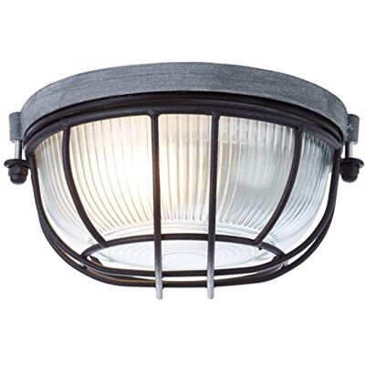 Brilliant lampada Lauren lampada da parete e soffitto 19cm cemento/nero 1x A60, E27, 40W, adatto per lampade normali (non incluse) Scala da A ++ a E Adatto per lampade a LED Brilliant lampada Lauren lampada da parete e soffitto 19cm cemento/nero 1x A60, E27, 40W, adatto per lampade normali (non incluse) Scala da A ++ a E Adatto per lampade a LED