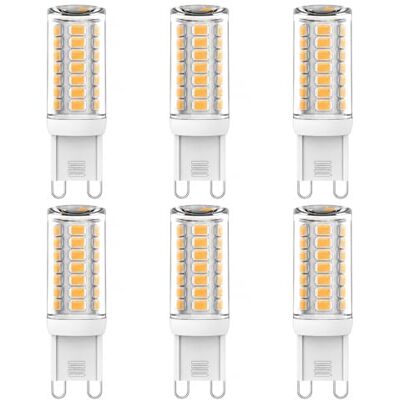 Noa Home Deco LED Lampadina G9 3W, 2700K Bianco Caldo, 360° Angolo Luce, CRI85+, senza Sfarfallio G9 Bi-Pin LED Bulbo, Risparmio Energia Alogena Ricambio per Lampadario, Plafoniera, Applique, Luce Tavolo Noa Home Deco LED Lampadina G9 3W, 2700K Bianco Caldo, 360° Angolo Luce, CRI85+, senza Sfarfallio G9 Bi-Pin LED Bulbo, Risparmio Energia Alogena Ricambio per Lampadario, Plafoniera, Applique, Luce Tavolo