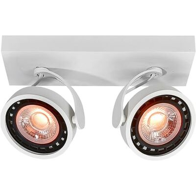 GTV Plafoniera WALLY, montaggio a soffitto, 4373, AC220-240V, 50/60Hz, IP 20,2*Gu10, ES111, doppia, bianco GTV Plafoniera WALLY, montaggio a soffitto, 4373, AC220-240V, 50/60Hz, IP 20,2*Gu10, ES111, doppia, bianco