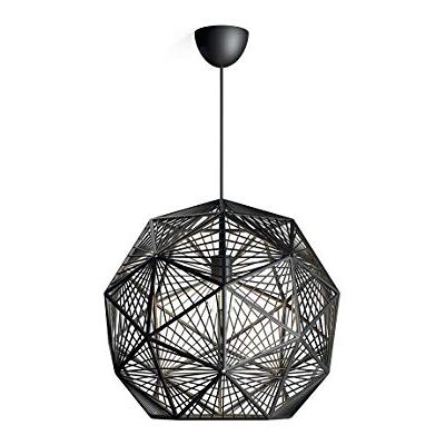 Philips Lighting MOHAIR Lampadario a sospensione, Plastica, E27, Nero, 52 x 49,5 x 205 cm Philips Lighting MOHAIR Lampadario a sospensione, Plastica, E27, Nero, 52 x 49,5 x 205 cm