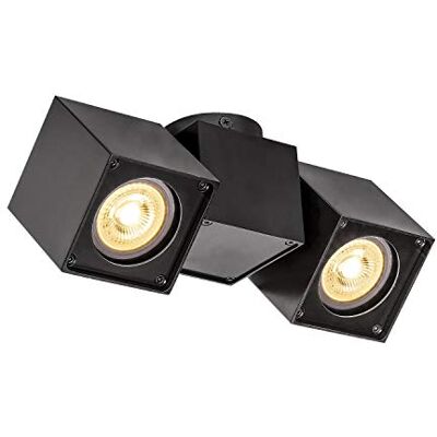 SLV lampada a plafone da parete e soffitto ALTRA DICE CW/illuminazione da parete e soffitto per interni, lampada a plafone, lampada a plafone da parete, faretto da soffitto / GU10 50W nero SLV lampada a plafone da parete e soffitto ALTRA DICE CW/illuminazione da parete e soffitto per interni, lampada a plafone, lampada a plafone da parete, faretto da soffitto / GU10 50W nero