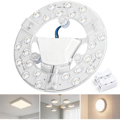 Aigostar Modulo Plafoniera LED Pannello 18W 1900LM, Luce naturale a 4000K, Base Magnetica, Facile Installazione, Universale per Plafoniere e Lampadari (D137mm) Aigostar Modulo Plafoniera LED Pannello 18W 1900LM, Luce naturale a 4000K, Base Magnetica, Facile Installazione, Universale per Plafoniere e Lampadari (D137mm)
