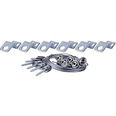 EMOS , pannelli della porta 120 × 30 cm, 6 pezzi, Acciaio Inox, Grey, 10 X 3, 5 x 13 cm EMOS , pannelli della porta 120 × 30 cm, 6 pezzi, Acciaio Inox, Grey, 10 X 3, 5 x 13 cm
