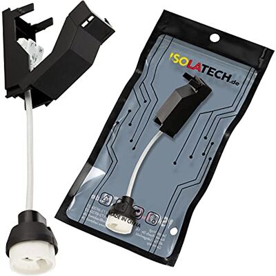ISOLATECH 1x Portalampada GU10 Ceramica con Scatola di Connessione ISOLATECH 1x Portalampada GU10 Ceramica con Scatola di Connessione