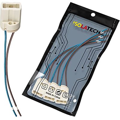 ISOLATECH 3x Portalampada G9 in ceramica Max.250V/2A ISOLATECH 3x Portalampada G9 in ceramica Max.250V/2A