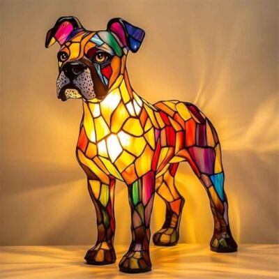generic 3D Lampada da tavolo Carino Nuovo serie cani Decorazione della casa Resina Piano da tavolo USB Luce notturna Compagnia fedele Illuminazione, Maltese(Boxer) generic 3D Lampada da tavolo Carino Nuovo serie cani Decorazione della casa Resina Piano da tavolo USB Luce notturna Compagnia fedele Illuminazione, Maltese(Boxer)