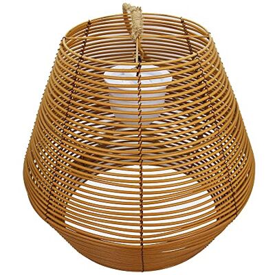 Lumisky Sospensione Nomade Poly Rattan con Corda LED Caldo/Bianco dimmerabile H32cm, Grigio, Unica Lumisky Sospensione Nomade Poly Rattan con Corda LED Caldo/Bianco dimmerabile H32cm, Grigio, Unica