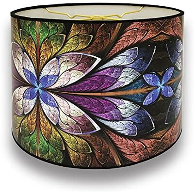 Royal Designs, Inc. Royal Designs Paralume decorativo moderno e alla moda, fatto a mano, realizzato negli Stati Uniti, motivo floreale viola, 10 x 10 x 8 cm Royal Designs, Inc. Royal Designs Paralume decorativo moderno e alla moda, fatto a mano, realizzato negli Stati Uniti, motivo floreale viola, 10 x 10 x 8 cm