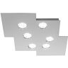 PADANA LAMPADARI Lampada da soffitto, Plafoniera moderna Meghan alluminio tagliato a laser verniciato a polveri minimal di design, 6 faretti Gx53 LED per camera, soggiorno, cucina, corridoio, entrata.