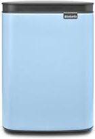 Brabantia Pattumiera Bo 4L Piccolo ed elegante Apertura e chiusura soft Igienico e poco ingombrante appendibile a parete Per bagno, toilette, camera da letto Dreamy Blue