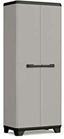 Keter Armadio Planet Alto, 3 ripiani regolabili, Grigio, 68x39x173H cm