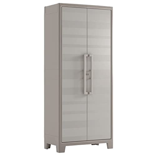 Keter Armadio Portascope Gulliver, 8 Ripiani Pieghevoli, Sabbia/Beige, 80x44x182 H Cm