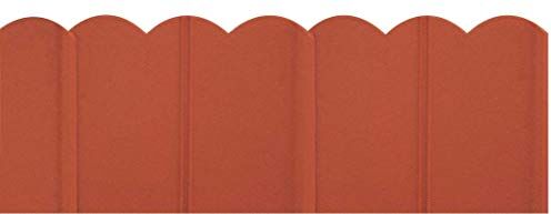 VERDEMAX 150 x 175 mm 3 m Bordo Ornamentale, Colore: Marrone/Terracotta (20 Pezzi)