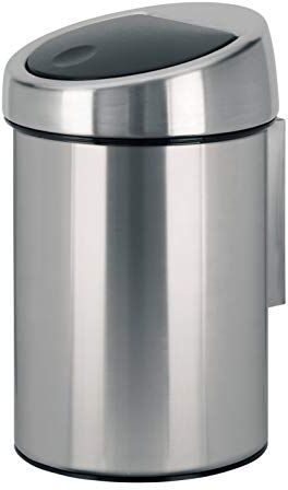 Brabantia Touch Bin Anti-Impronte, Inox Satinato FPP,3 L