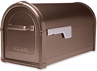 ARCHITECTURAL MAILBOXES Hillsborough Cassetta postale per montaggio su palo, rame, L