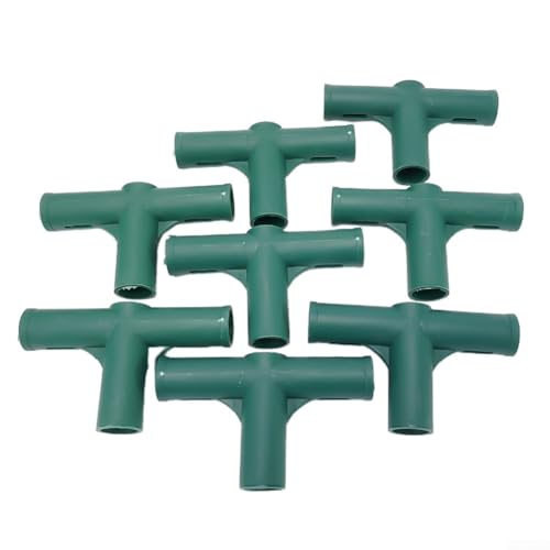 Gettimore Connettore per telaio serra resistente, diametro interno 19 mm, in plastica robusta, 8 pezzi, per telai di serre forti e stabili (3#)