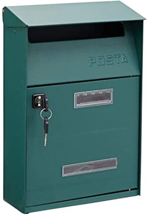 kippen Cassetta Postale Modello Next, Colore Verde, Misure: 320x220x100 mm