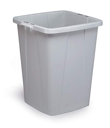 Durable Durabin 90, contenitore per rifiuti e materiale riciclabile, maniglie, capacità 90 litri, 520x610x490 mm, grigio (cod. #)