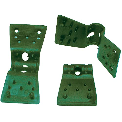 TENAX Clips Rete 3,5 cm Verde, Confezione da 24 Clips, Clips per Il Fissaggio di reti tessute frangivista e ombreggianti