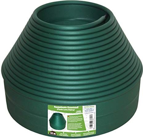 All4Gardener 12 m Bordura in Plastica per Giardino Bordo Flessibile per Prato Uso Semplice, Massima Flessibilità Bordatura per Aiuola, Bordure per Aiuole, colore: Verde