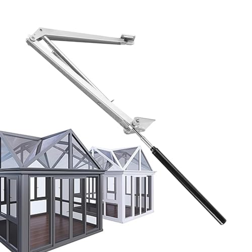 Generic Apri finestra automatico per serra, apri automatico per serra   Aprisfiato in lamiera zincata con controllo della temperatura Kit di ventilazione sul tetto con angolo di apertura regolabile,