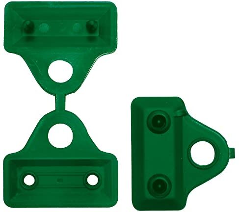 TENAX Clips Rete 5 cm Verde, Scatola da 500 Clips, Clips per Il Fissaggio di reti tessute frangivista e ombreggianti