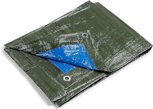 kippen Telone Occhiellato Bicolore con Grammatura da 90 g/m². Taglia 3x4 (12 m²) Verde/Blu