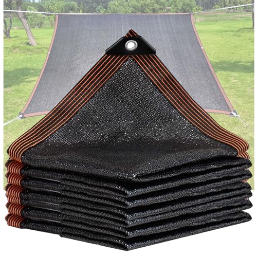 ZHJSHOU Rete Ombreggiante Nero,Teli Ombreggianti da Esterno Telo Frangivista Recinzione Giardino HDPE, Protezione UV 70%,per Esterno, Serra, Balcone, Giardino,Rete Pollaio,0.5X1m/1.64X3.28ft