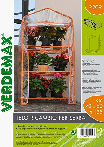 VERDEMAX Foglio di ricambio per serra Azalea, 70 x 50 x 125 cm, colore: Arancione