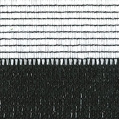 TENAX Soleado Sport, Rete Tessuta Schermante Frangivista Bicolore 2,00x100 m Bianco-Nero, Schermatura per Campi Sportivi, Recinzioni, Campeggi, Piscine, 2,00 x 100 m