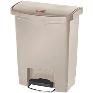 Rubbermaid Commercial Products StepOn Cestino in Resina, Anteriore Passo, 30 L, Beige Rubbermaid Commercial Products StepOn Cestino in Resina, Anteriore Passo, 30 L, Beige