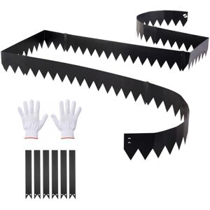 VEVOR Bordatura da Giardino Aiuola Orto in Metallo 101,6 x 15,2 cm Bordatura per Prato Piante Fiori in Acciaio Zincato Confezione 6 pezzi, Paesaggistica Sentieri, Set Recinzione Giardinaggio, Nero VEVOR Bordatura da Giardino Aiuola Orto in Metallo 101,6 x 15,2 cm Bordatura per Prato Piante Fiori in Acciaio Zincato Confezione 6 pezzi, Paesaggistica Sentieri, Set Recinzione Giardinaggio, Nero