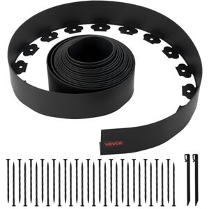 VEVOR Bordatura per Giardino, 1000 x 10 cm, Bordatura in Plastica per Giardino con 30 Punte e 2 Picchetti, Senza Scavo, Resistente ai Raggi UV, per Prato, Mini Recinzioni, Vialetti Aiuole VEVOR Bordatura per Giardino, 1000 x 10 cm, Bordatura in Plastica per Giardino con 30 Punte e 2 Picchetti, Senza Scavo, Resistente ai Raggi UV, per Prato, Mini Recinzioni, Vialetti Aiuole