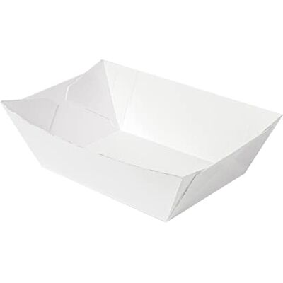 Garcia de Pou 100 unità Barchette 'Thepack' 1200 G 230 G/M2 11,9 x 7,9 x 5,5 cm bianco cartone ondulato Nano-Micro Garcia de Pou 100 unità Barchette 'Thepack' 1200 G 230 G/M2 11,9 x 7,9 x 5,5 cm bianco cartone ondulato Nano-Micro