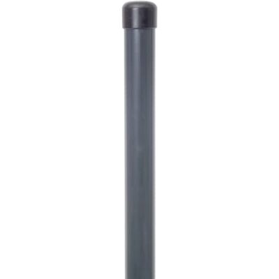 Alberts Palo di recinzione per Fix-Clip pro per il fissaggio con bussole a percussione a terra zincato, plastificato antracite (RAL 7016) lunghezza 2000 mm morsetto-Ø 34 mm Alberts Palo di recinzione per Fix-Clip pro per il fissaggio con bussole a percussione a terra zincato, plastificato antracite (RAL 7016) lunghezza 2000 mm morsetto-Ø 34 mm