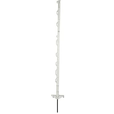 horizont Pali di recinzione da pascolo 10 pezzi di plastica bianchi, altezza 108 cm, doppio gradino, palo di plastica con occhielli per nastri, corde, fili horizont Pali di recinzione da pascolo 10 pezzi di plastica bianchi, altezza 108 cm, doppio gradino, palo di plastica con occhielli per nastri, corde, fili